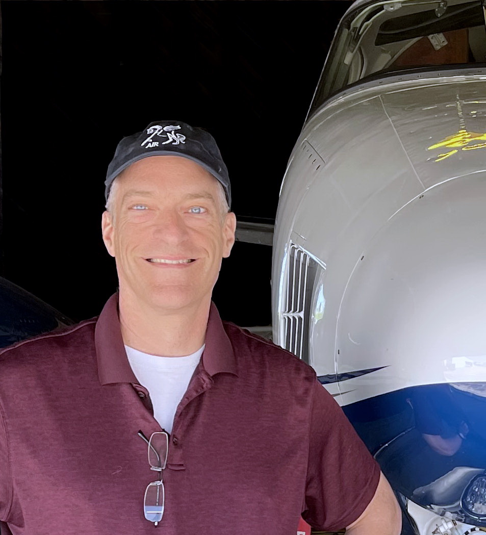 Doc Greg in the cockpit